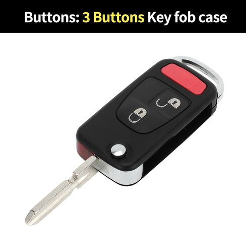 X AUTOHAUX Key Shell Case Keyless Entry Remote Key Fob Replacement Case for Mercedes-Benz ML320 1998-2003 for Mercedes-Benz ML55 for AMG 2000-2003 3 Buttons in Saudi Arabia