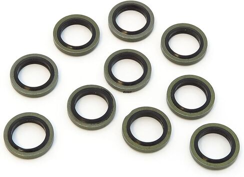 Brake Fitting Banjo Bolt Sealing Washers 3/8" - 10mm - 10 Pack - Fits Honda CB400 CB550 CB650 CB700 CB900 CMX250 CR80 CR125 VF750 VF1000 VT500C XR250 GL500 GL1100 GL1200 Goldwing in Saudi Arabia