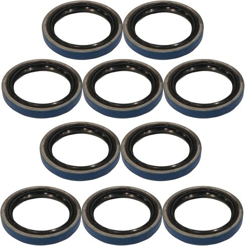 The ROP Shop | 10-Pack - Trailer HUB Grease Seals Double 1.5" x 1.987" for Dexter 10-60 010-060-00 in Saudi Arabia