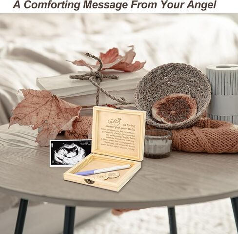 Miscarriage Gifts for Mothers Dad Miscarriage Memorial Wooden Box Loss of Baby Sympathy Keepsake Gifts Baby Loss Memorial Gift Bereavement Gift for Loss of Child in Saudi Arabia