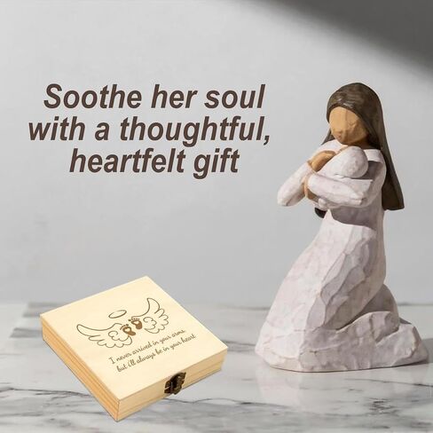 Miscarriage Gifts for Mothers Dad Miscarriage Memorial Wooden Box Loss of Baby Sympathy Keepsake Gifts Baby Loss Memorial Gift Bereavement Gift for Loss of Child in Saudi Arabia