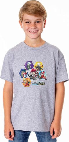 Beyblade Burst TV Show Series Boys' Unisex Characters Crewneck T-Shirt in Saudi Arabia