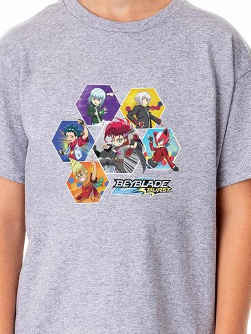 Beyblade Burst TV Show Series Boys' Unisex Characters Crewneck T-Shirt in Saudi Arabia