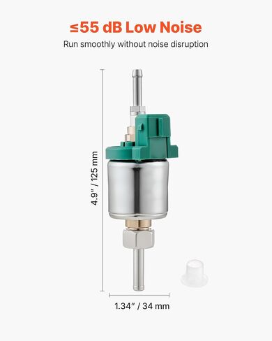 VEVOR Diesel Heater Fuel Pump Fit, 12V DC Car Air Heater Diesel Fuel Dosing Pump, 22ML Aluminum Air Diesels Parking Heaters Pumps Fits for 2KW 5KW 8KW Diesels Heaters, Quiet Design, Pulse Technology in Saudi Arabia