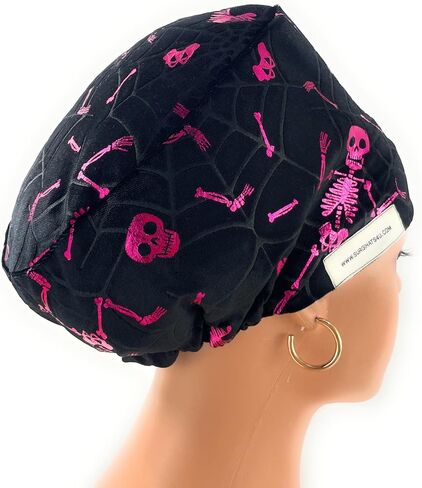 European Style Scrub Cap No Ribbon -The Witching Hour - Scrub Hat for Women - Nurses Hats Dr. Hats in Saudi Arabia