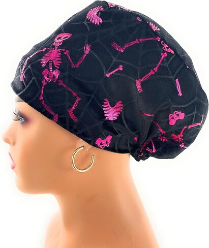 European Style Scrub Cap No Ribbon -The Witching Hour - Scrub Hat for Women - Nurses Hats Dr. Hats in Saudi Arabia