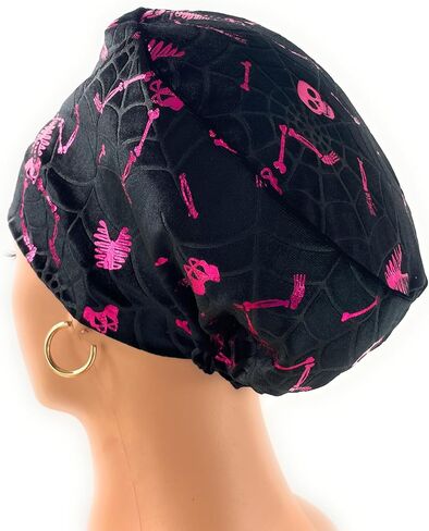 European Style Scrub Cap No Ribbon -The Witching Hour - Scrub Hat for Women - Nurses Hats Dr. Hats in Saudi Arabia