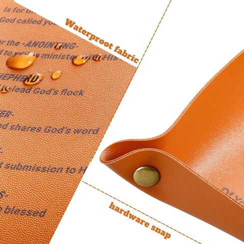 Pastor Appreciation Gifts Leather Tray, Desktop Storage Organizer Leather Tray Key Holder for Pastor, Appreciation Day, Baptism, Birthday, Christmas, Thanskgiving Fall Gifts for Men of God (pastor 1) in Saudi Arabia