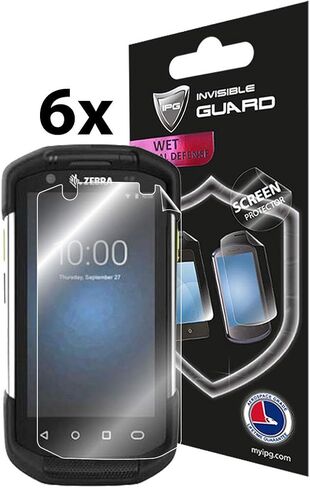 IPG Compatible with ZEBRA MC9400 / MC9450 Mobile Handheld Computer Screen Protector 6 UNITS Invisible Guard Free Lifetime Replacement HD Clear Bubble Free screen protection for MC9400 in Kuwait