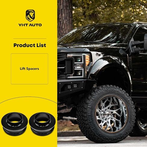 YHTAUTO 3 بوصة طقم رفع التسوية الأمامية متوافق مع 2002-2014 دودج رام 1500، RWD فقط، مجموعة أدوات تسوية تعليق فواصل الرفع مكونة من 2 in Saudi Arabia