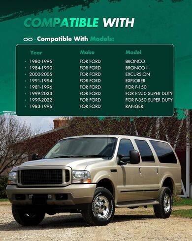 طقم رفع التسوية الأمامية 2.5 بوصة لسيارة Ford 1999-2010 فاصل دعامة الرفع متوافق مع فواصل الرفع الأمامية Ford F-250 Super Duty 5.4L 1999-2010 in Saudi Arabia