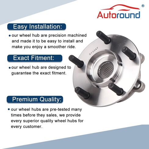 Autoround 513347 محور العجلة الأمامية ومجموعة المحمل متوافقة مع Mazda 6 2014-2019، CX-5 2013-2022 in Saudi Arabia
