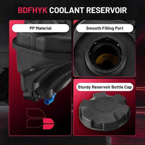 BDFHYK Engine Coolant Expansion Reservoir Overflow Tank Compatible with BMW 128i 135i 323i 325i 325xi 328i 328xi 330i 330xi 335i 335is 335xi xDrive Z4 X1 1 Series M 2.0L 3.0L l4 l6 Replace 603-334 in Saudi Arabia