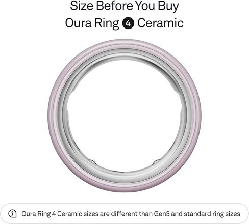 Oura Ring 4 Ceramic - Tide - Size 9 - Size Before You Buy in Saudi Arabia