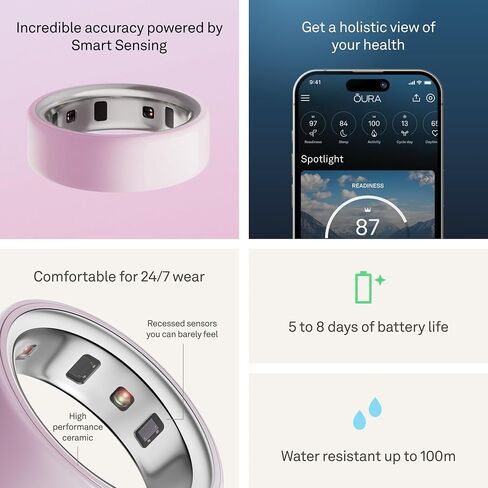 Oura Ring 4 Ceramic - Tide - Size 9 - Size Before You Buy in Saudi Arabia
