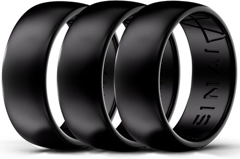 Premium Silicone Wedding Rings - 3 Pack in Kuwait