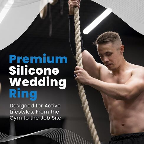 Premium Silicone Wedding Rings - 3 Pack in Kuwait