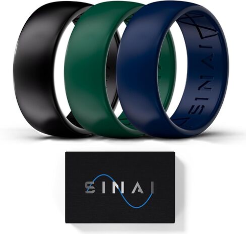 Premium Silicone Wedding Rings - 3 Pack in Saudi Arabia