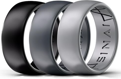 Premium Silicone Wedding Rings - 3 Pack in Kuwait