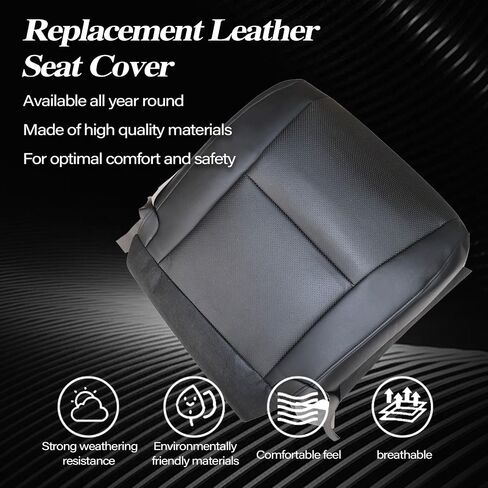 أغطية مقاعد خلفية سوداء بديلة للسائق والراكب من SecosAutoparts متوافقة مع Lexus RX350 RX450h 2010 2011 2012 2013 2014 2015 in Saudi Arabia