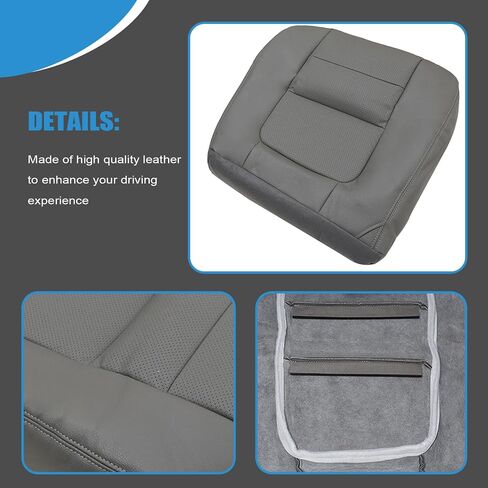 Priprilod Microfiber Leather Driver Bottom Replacement Seat Cover TAN Fit for Ford F250 F350 Lariat 2001 in Saudi Arabia
