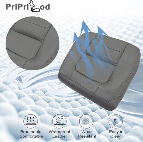 Priprilod Microfiber Leather Driver Bottom Replacement Seat Cover TAN Fit for Ford F250 F350 Lariat 2001 in Saudi Arabia