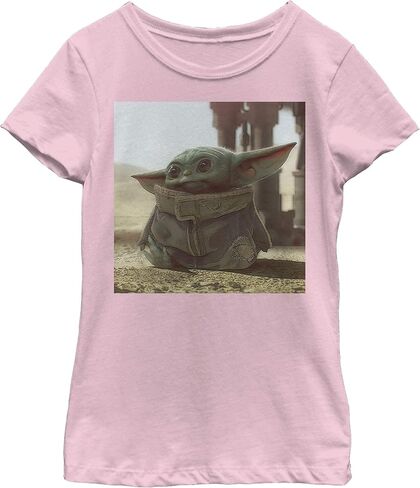 تي شيرت بإطار مربع للفتيات من STAR WARS The Mandalorian The Mandalorian The Child in Saudi Arabia