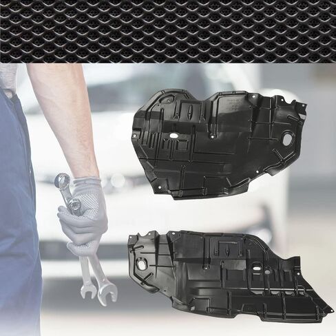 CROSSDESIGN Front Engine Splash Shield Under Cover Left & Right Side 1Pair Compatible with 2012 2013 2014 Toyota Camry TO1228177 TO1228178 5144106150 5144206140 in Saudi Arabia