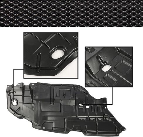 CROSSDESIGN Front Engine Splash Shield Under Cover Left & Right Side 1Pair Compatible with 2012 2013 2014 Toyota Camry TO1228177 TO1228178 5144106150 5144206140 in Saudi Arabia