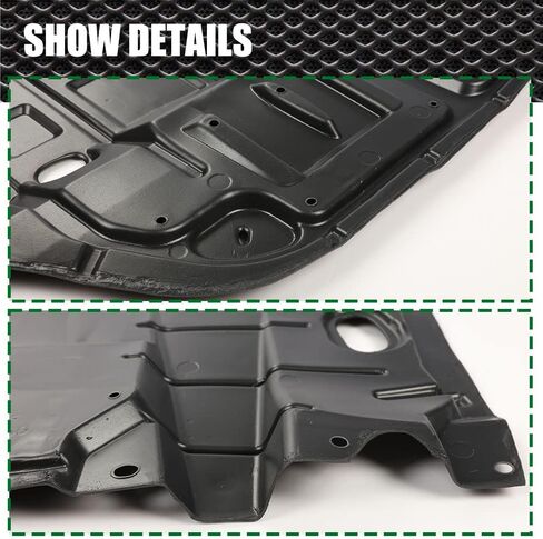 CROSSDESIGN Front Engine Splash Shield Under Cover Left & Right Side 1Pair Compatible with 2012 2013 2014 Toyota Camry TO1228177 TO1228178 5144106150 5144206140 in Saudi Arabia
