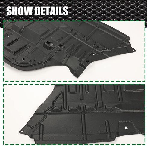 CROSSDESIGN Front Engine Splash Shield Under Cover Left & Right Side 1Pair Compatible with 2012 2013 2014 Toyota Camry TO1228177 TO1228178 5144106150 5144206140 in Saudi Arabia