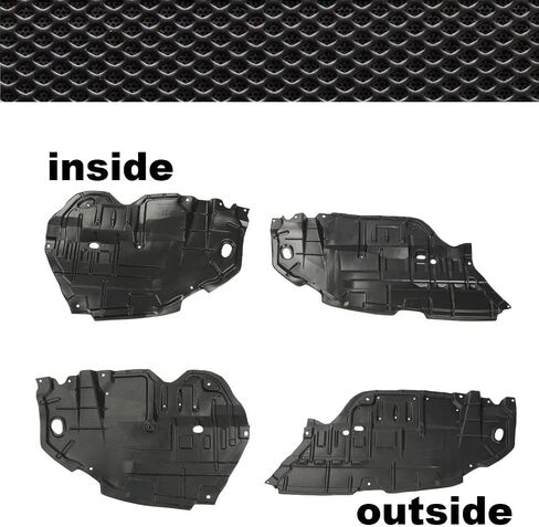 CROSSDESIGN Front Engine Splash Shield Under Cover Left & Right Side 1Pair Compatible with 2012 2013 2014 Toyota Camry TO1228177 TO1228178 5144106150 5144206140 in Saudi Arabia