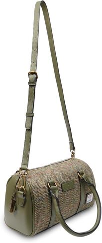 Islander® The Medium Duffel Ladies Shoulder Bag with Harris Tweed, Chestnut Herringbone in Kuwait