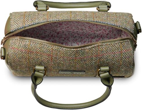 Islander® The Medium Duffel Ladies Shoulder Bag with Harris Tweed, Chestnut Herringbone in Kuwait