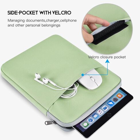 8 inch Tablet Sleeve Case for New iPad Mini 6 8.3, iPad Mini 5/4/3/2 7.9", Fire HD 8 Tablet, Fire HD 8 Plus, Galaxy Tab A 8.0, Lenovo Tab M8, Tab M9 Shockproof Travel Carrying Bag -Black in Kuwait