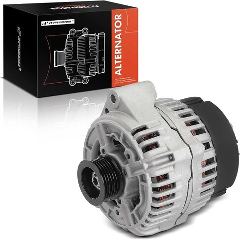 A-Premium Alternator Compatible with Mercedes-Benz C43 AMG, E430, E55 AMG, S420, S500, S55 AMG,SL500, SL600, CL500, CL600, CL55 AMG, CLK430, CLK55 AMG, 12V 150A 6-Groove Pulley Clockwise in Saudi Arabia