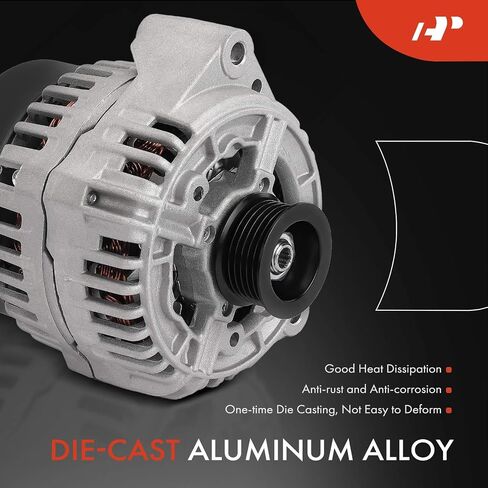 A-Premium Alternator Compatible with Mercedes-Benz C43 AMG, E430, E55 AMG, S420, S500, S55 AMG,SL500, SL600, CL500, CL600, CL55 AMG, CLK430, CLK55 AMG, 12V 150A 6-Groove Pulley Clockwise in Saudi Arabia