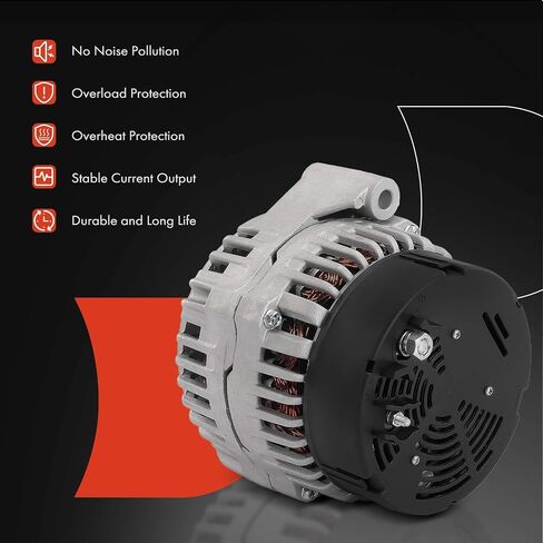 A-Premium Alternator Compatible with Mercedes-Benz C43 AMG, E430, E55 AMG, S420, S500, S55 AMG,SL500, SL600, CL500, CL600, CL55 AMG, CLK430, CLK55 AMG, 12V 150A 6-Groove Pulley Clockwise in Saudi Arabia
