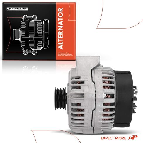 A-Premium Alternator Compatible with Mercedes-Benz C43 AMG, E430, E55 AMG, S420, S500, S55 AMG,SL500, SL600, CL500, CL600, CL55 AMG, CLK430, CLK55 AMG, 12V 150A 6-Groove Pulley Clockwise in Saudi Arabia