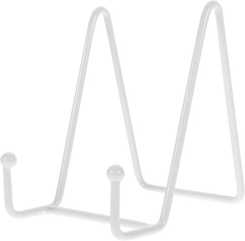 Cabilock Plate Stands for Display, 4 Inch Metal Iron Photo Frame Holder, White Display Stand for Decorative Plates Pictures Easels and Artwork in Saudi Arabia