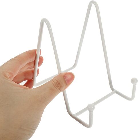 Cabilock Plate Stands for Display, 4 Inch Metal Iron Photo Frame Holder, White Display Stand for Decorative Plates Pictures Easels and Artwork in Saudi Arabia