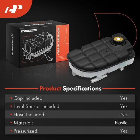 A-Premium Engine Coolant Overflow Recovery Reservoir Tank [with Cap & Sensor] Compatible with Chevrolet Corvette 2000 2001 2002 2003 2004, 5.7L in Saudi Arabia