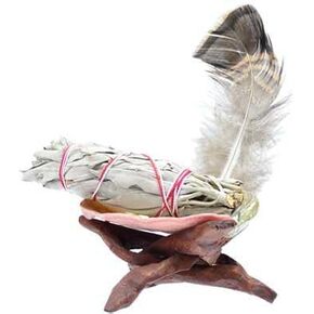 Incense Garden Sage Smudge Kit with Abalone Shell Stand Feather and White Sage in Saudi Arabia