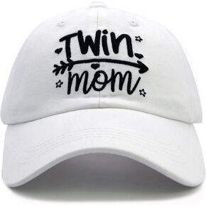 Twin Mom Gift Women's Baseball Cap, Adjustable Cotton Hat for Moms of Twins, Stylish Motherhood in Kuwait