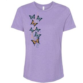 Butterfly T-Shirt for Women - Premium Soft Comfort Tees with Butterflies Graphic Print in Saudi Arabia