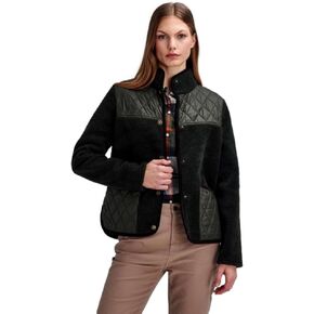 معطف صوف برامبلز للنساء من بربور، زيتوني in Kuwait