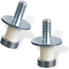 قطعتان من أداة قفل الباب، مسمار قفل باب السيارة من الفولاذ المقاوم للصدأ الملولب القياسي، قطع غيار السيارات البديلة المعدلة، تناسب معظم شاحنات السيارات وسيارات الدفع الرباعي (فضي) in Kuwait