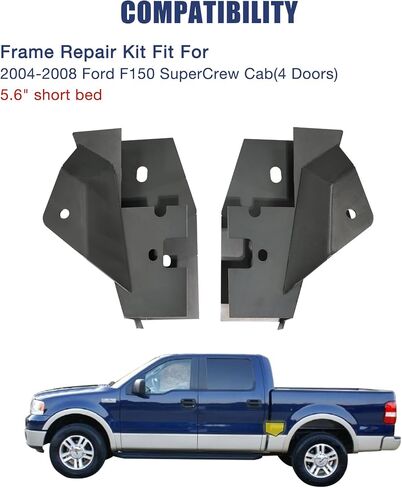 Mountainpeak Front Frame Rust Repair Kit Fit for 2004-2008 Ford F150 Super Crew Cab 5.5" Short Bed Frame Repair in Saudi Arabia