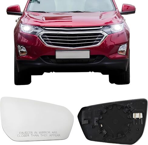 زجاج بديل للمرآة الجانبية للركاب لسيارة Chevy Equinox 2018 2019 2020 2021 2022 2023 2024، GMC Terrain 2018 2019 2020 2021 2022 2023 2024، زجاج مرآة الرؤية الجانبية اليمنى المسخن بالطاقة in Kuwait