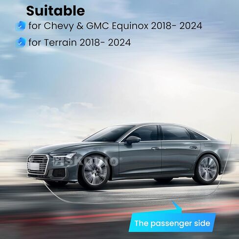 زجاج بديل للمرآة الجانبية للركاب لسيارة Chevy Equinox 2018 2019 2020 2021 2022 2023 2024، GMC Terrain 2018 2019 2020 2021 2022 2023 2024، زجاج مرآة الرؤية الجانبية اليمنى المسخن بالطاقة in Kuwait